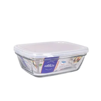 Produktbild von Rechteckige Lunchbox mit Deckel Duralex Freshbox 1,1 L Durchsichtig rechteckig