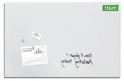 Produktbild von GL541 Premium Glas-Whiteboard 100x65 cm, super-weiß: matt, nicht spiegelnd, S, einfache Montage, incl. 3 starke Magnete, Glas-Magnettafel Artverum