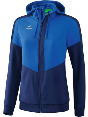 Obrázok produktu pre Dámska bunda s kapucňou Erima Squad Tracktop - New Royal / New Navy