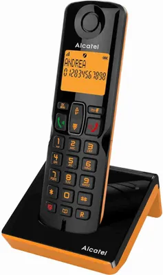 Produktbild von Alcatel S280 SOLO ORANGE DECT telefon ID volajícího Černá, oranžová