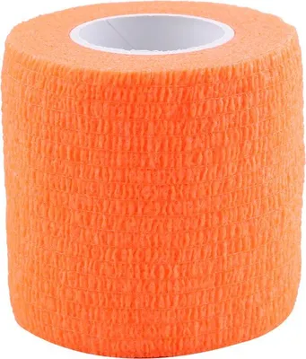Produktbild von 5 Rollen/Set wasserdichtes selbstklebendes Verbandband für Fingergelenke, Sportpflege (orange)