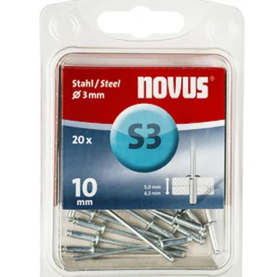Produktbild von NOVUS Stahlnieten S3/10 [20 Stück]