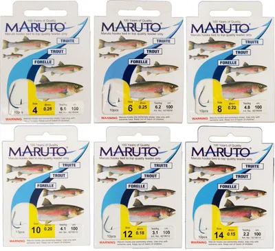 Produktbild von 10 Maruto Forellenhaken 100cm, Größe:4