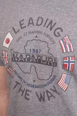 Image de NAPAPIJRI - T-shirt imprimé circulaire pour homme - Taille S
