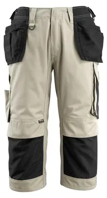 Immagine prodotto di Pantaloni a tre quarti con tasche sospese MASCOT® Lindau Light kaki/nero, taglia C62 MASCOT 14349-442-5509