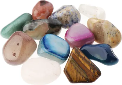 Produktbild von NKlaus 300g Trommelsteine Multi Mix 35 - 40 mm Heilsteine Edelsteine Schmuckstein Deko 14704