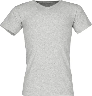 Produktbild von Fruit of the Loom Valueweight V-Neck T Farbe: graumeliert Größe: 3XL