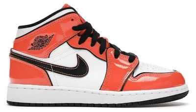 Image de Jordan 1 Mid Turf Orange (taille enfant) - Pointure EU 39