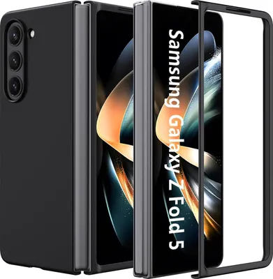 Obrázek produktu pro Silikonové pouzdro pro Samsung Galaxy Z Fold 5 Protective Cover Matt Black Backcover Pouzdro na mobilní telefon