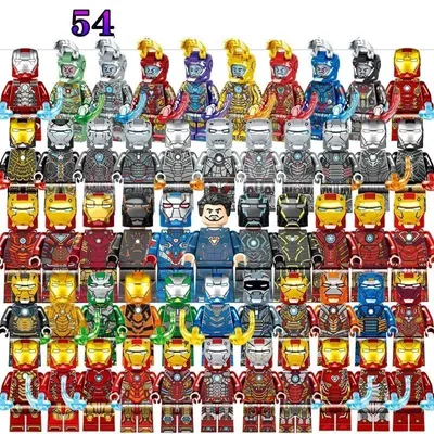 Obrázek produktu pro Velká sada 54 figurek Iron Mana + příslušentsví.