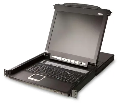 Obrázok produktu pre ATEN CL5708M, 43,2 cm (17"), LCD, USB, Nemecký, QWERTZ, 16 W