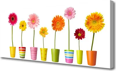 Produktbild von Tulup Leinwand-Bilder 125x50 Wandbild Canvas Kunstdruck Blumen Pflanzen