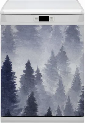 Obrázok produktu pre Magnety Kuchynská magnetická podložka Magnet do umývačky riadu Umývateľný dekor 60x80 cm - Landscape forest