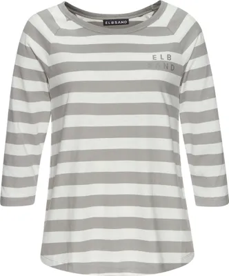 Produktbild von Elbsand 3/4-Arm-Shirt Celin creme-taupe gestreift Größe L