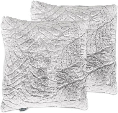 Produktbild von Sierkissen mit Jacquard-Kaninchenfell, 50x50 cm, 2er Set, für das Wohnzimmer