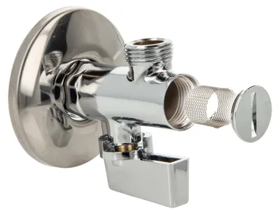 Produktbild von tecuro Kugel - Eckventil mit Filter, Wandanschluss 1/2 Zoll x 3/8 Zoll, Messing hochglanzverchromt