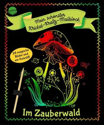 Obrázok produktu pre Mein schönster Krickel-Kratz-Malblock. Im Zauberwald