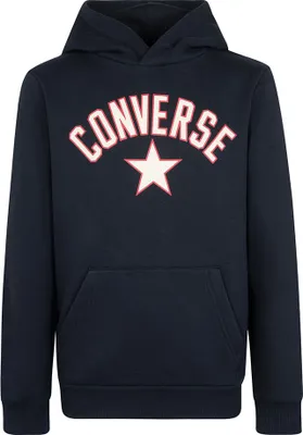 Produktbild von Converse Kids Arch Fleece Po Kapuzenpullover Schwarz 8-10 Years Schwarz 8-10 Years