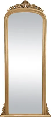 Produktbild von Großer Spiegel - H. 180 cm - Paulowniaholz - Goldfarben - MERRY