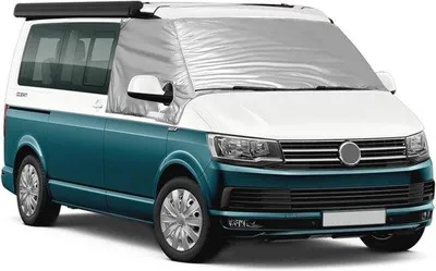Immagine prodotto di Parasole per parabrezza – Adatto per VW T5 – Protezione dai raggi UV e resistente alle intemperie