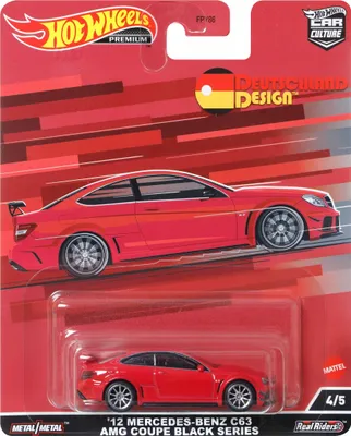 Zdjęcie produktu dla Samochód Mattel Hot Wheels PREMIUM Mercedes-Benz C63 AMG Coupe
