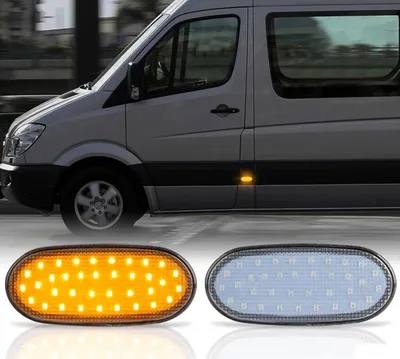 Für Mercedes Sprinter W907 W910 2018- 2x LED Seitenmarkierungsleuchten Klarglas in der Farbe von Recambo e.K.