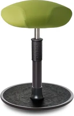 Produktbild von Sitz- Stehhocker Free Regular Triangel skai Nature Base h.grün schw. /schw..