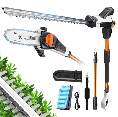 2-in-1 Teleskop-Heckenschere 20 V, 47 cm, mit 2,0 Ah Akku