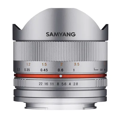 Produktbild von Samyang 8mm F2.8 UMC Fish-eye II, weites Fischauge, SLR, 11/8, Canon M, APS-C, Canon