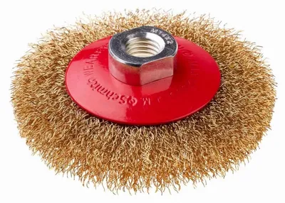 Produktbild von Schmith Rundbürste Ø 100 mm 6mm Schaft Gewellter Stahldraht Drahtbürste für Winkelschleifer Flex