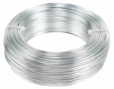 Produktbild von Aluminiumdraht Ø1,0mm Silbern 250g 120m – Bindedraht, Floristendraht, Dekodraht