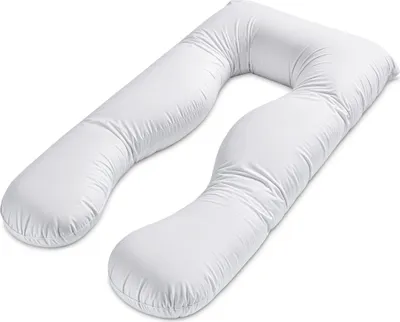 Produktbild von Kisseneinsatz für schwangerschaftskissen stillkissen xxl Seitenschläferkissen pregnancy pillow groß komfortkissen U Form Lagerungskissen schlafkissen abnehmbarem Bezug Seitenschläfer 135 cm