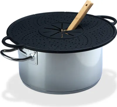 Obrázek produktu pro Relaxdays 4052025951801, Kulatý, Černá, Železo, Silikon, Černá, 250 °C, 310 mm