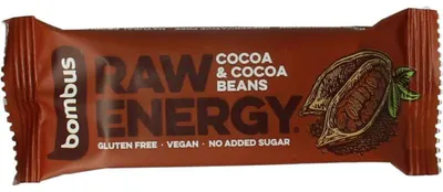 Productafbeelding van Bombus Raw Energy Bar Cocoa & Cocoa Beans (50 gr)