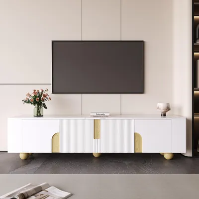 Produktbild von Lowboard, Breite 180 cm, TV-Schrank, Fernsehtisch, Fernsehschrank, Wohnzimmer, stehend