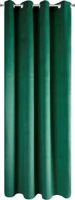 Zdjęcie produktu dla Zasłona 140x250 cm welwet butelkowozielona Melanie na przelotkach