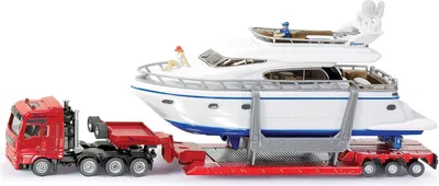 Produktbild von SIKU Super - Přeprava těžkého nákladu s jachtou, 1:87