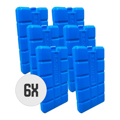 Produktbild von DULA Blau Kühlelement - Cooling Elements - 6 Stück 200 Gramm - 8 x 15 x 2 cm