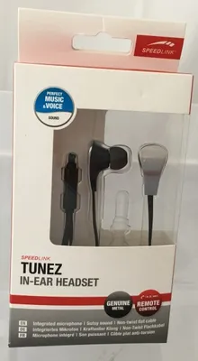 Produktbild von Speedlink Tunez In-Ear-Kopfhörer mit Kabelfernbedienung und integriertem Mikrofon