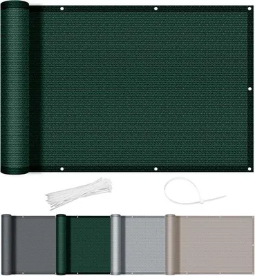 Produktbild von Famanu Balkonschirm - Sichtschutz - UV-Schutz - 80x500cm - Grün