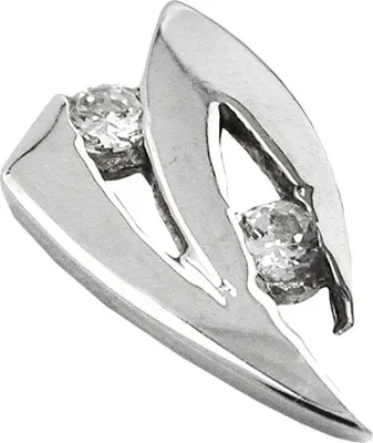 Produktbild von Anhänger Kettenanhänger mit Zirkonia 375 Weißgold Gold Damen Goldanhänger