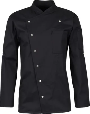 Produktbild von beb GASTRO Uni KOCHJACKE Stehkragen Polyestermix Schwarz M