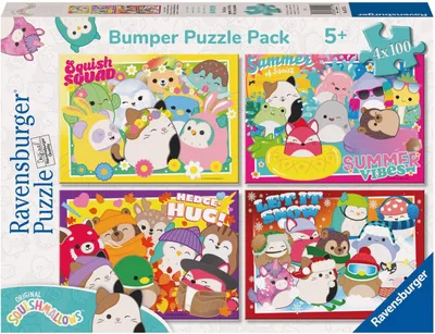 Immagine prodotto di Puzzle Ravensburger Squishmallows 4-in-1, 100 pezzi