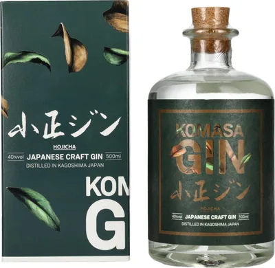 Image de Komasa Gin HOJICHA 40% Vol. 0,5l en boîte cadeau