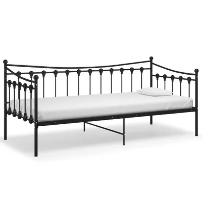 Zdjęcie produktu dla Rama Sofy, Czarna, Metalowa, 90X200 Cm Lumarko!