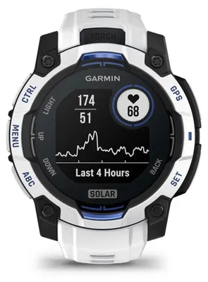 Immagine prodotto di Garmin Instinct 2.29 cm (0.9") MIP 45 mm Digital 176 x 176 pixels Touchscreen Black, White GPS (satellite)