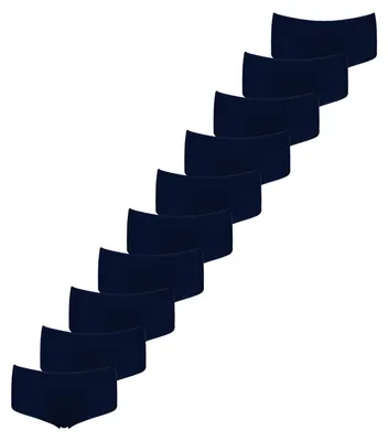 Produktbild von NUR DIE Damen Midislip 10-Pack Basic - schwarz - Größe 40-42