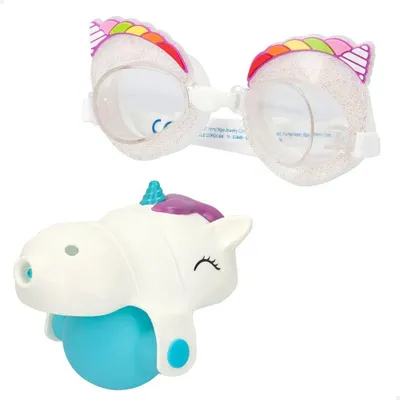 Image de Eolo Lunettes de plongée et pichet d'eau en forme d'Aqua Trendz Multicolore Multicolore One Size