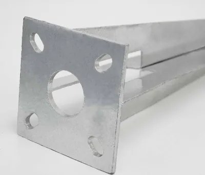 Produktbild von NIEDERBERG METALL Bodenhülse 50cm Einschlaghülse Einschlagbodenhülse für runde Ø 34mm Zaunpfosten Zaunpfähle | Metall Hülse Pfostenträger Pfahlstütze | feuerverzinkt | Silber