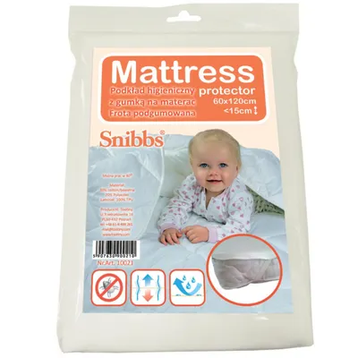 Produktbild von Wasserdichter Matratzenschoner mit Gummiband 60x120 weiß
